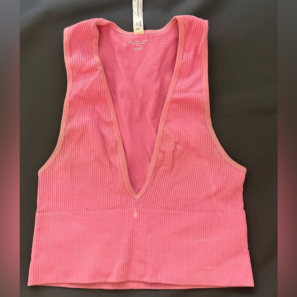 Urban outfitters pink vneck tank top